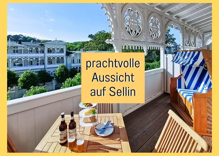Hunde Ohne Aufpreis - Fewo Hagemeister Sellin - 6 Min Zum Strand - Mit 2 Balkonen - Gratis Sauna & Coworking Space Im Haus